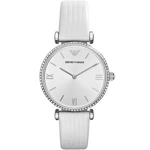 Emporio Armani Gianni T-Bar Silver Women's Watch - AR1680