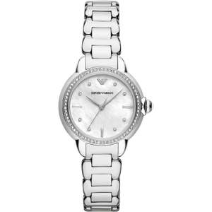 Emporio Armani Mia White MOP Silver Men's Watch - AR11596