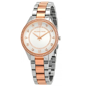 Michael Kors: Michael Kors Runway White Dial Tow Tone Women's Watch - MK4483