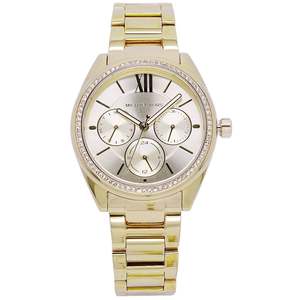 Michael Kors Slim Runway Three-Hand Gold-Tone Women's Watch - MK7090