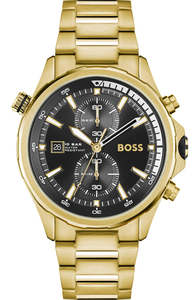 Hugo Boss Mens Watches: Hugo Boss Globetrotter Gold Chronograph Men's Watch 1513932