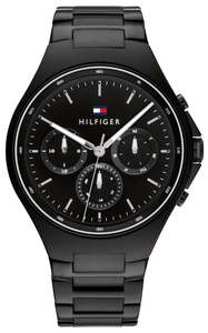 Tommy Hilfiger: Tommy Hilfiger Justin Black Men's Watch - 1792055