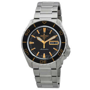 Mens Watches: Seiko 5 Sports SKX Automatic Black Dial Men's Watch SRPK99K1