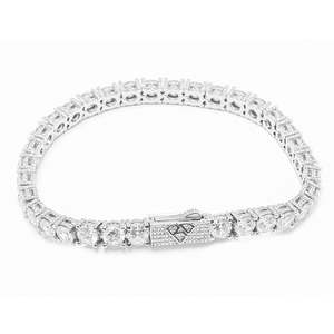 Summer Sale: Big Daddy 6MM Diamond Silver Tennis Iced Out Bracelet