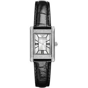 Emporio Armani Genni Rectangular Black Patterned Genuine Leather Women's Wa&hellip;