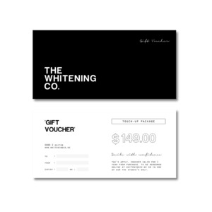Available: Gift Voucher: The Touch Up Package (In-Studio Whitening)