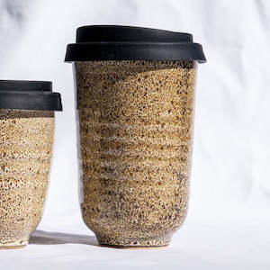 Nz Ceramics: Leopard Ceramic Takeaway Cup