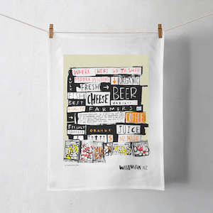 Wellington Book Moore Wilson Tea Towel