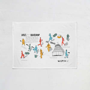 Wellington Book Honeypot Tea Towel