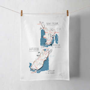 Wellington Nz Book Tea Towels: Aotearoa Tea Towel