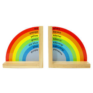 Books Stationery Childrens: Rainbow Te Reo Maori/English Bookends