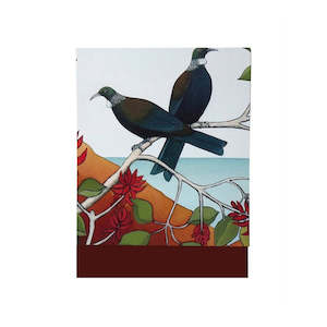 Tui in the Flame Tree Notepad