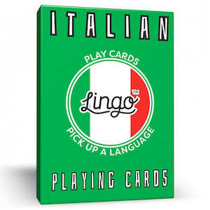 Live Laugh Learn: Italian Lingo Playing Cards