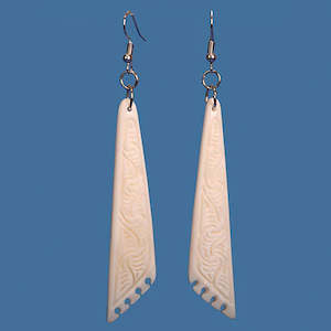 Bone Drop Earrings with Detail