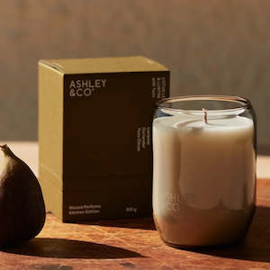 Scented: Waxed Perfume Hand-Crafted Candle, Lotus Leaf & Lustre
