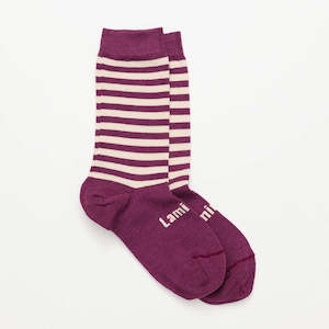 Merino Wool: Plum Women's Merino Crew Socks
