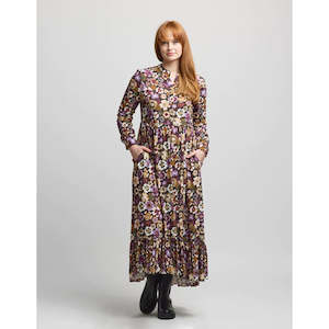 Greenwich Dress - Retro Flowers
