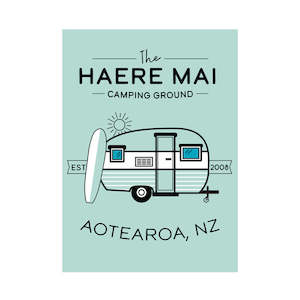 Tea Towel Haere Mai Teal