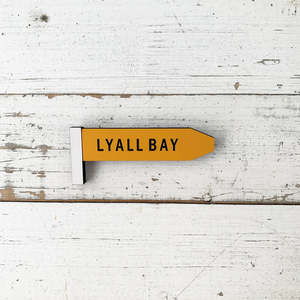 Coolest Capital: Give Me A Sign Lyall Bay Fridge Magnet