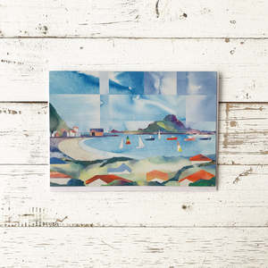 I Heart Island Bay: Stylised Island Bay - Greeting Card
