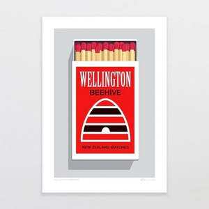 Wellington Matchbox Print