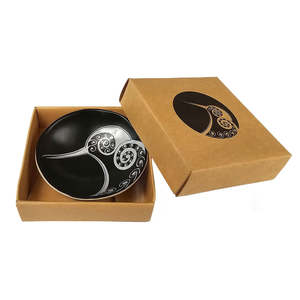 Kiwi White On Black 7cm Bowl