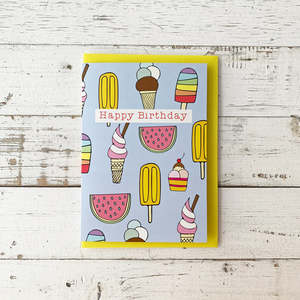 Books Stationery All: Ice Cream Birthday - Greeting Card
