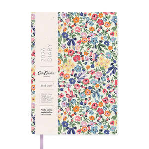 Books Stationery All: 2026 Floral Ditsy A5 Linen Diary