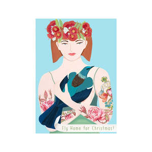 Fly Home For Christmas - Greeting Card