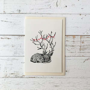 Books Stationery All: Christmas Fawn - Greeting Card