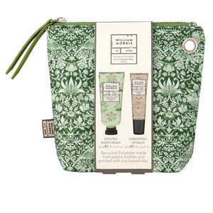 Health And Wellbeing: Strawberry Thief Eco Hand & Lip Commuter Kit