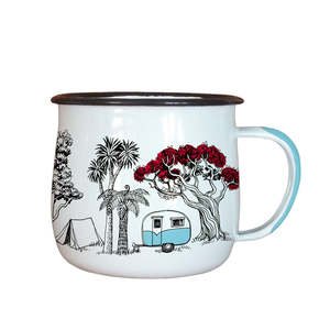 For Him: Camping Enamel Mug