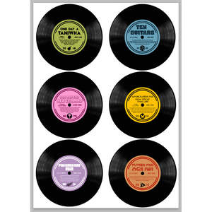 Kiwi Record Coasters