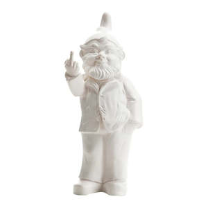 Pop Gnome With Finger, White