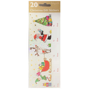 Christmas Cards Stationery: Christmas Gift Stickers