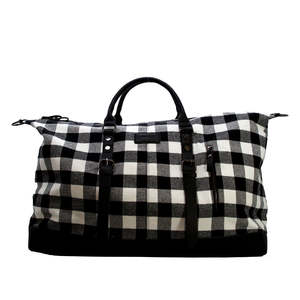 Bags Wallets: The Waikawa Overnighter - Black / White