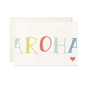 Books Stationery All: Aroha Type - Greeting Card