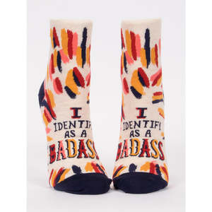 I Identify As A Badass Women's Ankle Socks