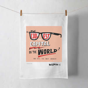 Wellington Book Cool Capital Sunnies Tea Towel