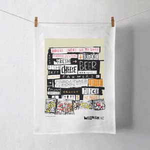 Wellington Book Moore Wilson Tea Towel