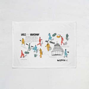 Wellington Book Honeypot Tea Towel