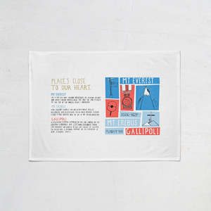 Wellington Nz Book Tea Towels: NZ Book Places In Our Heart Tea Towel