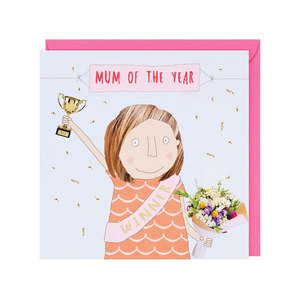 Mum of The Year - Greeting Card