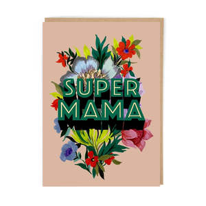 Super Mama - Greeting Card