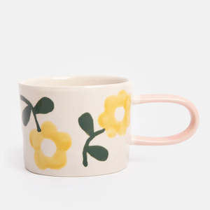 All: Yellow Flower Art Mug