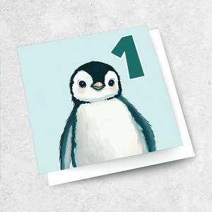 Books Stationery All: Penguin Age 1 - Greeting Card