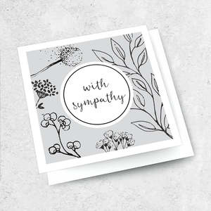Books Stationery All: Petal & Press With Sympathy - Greeting Card