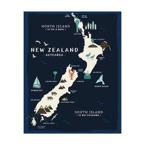 Aotearoa: NZ Map Homegrown Lens & Screen Cloth