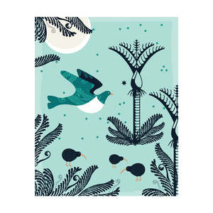 Aotearoa: Kererū & Nikau Lens & Screen Cloth