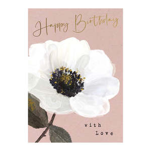 Anemone Happy Birthday - Greeting Card